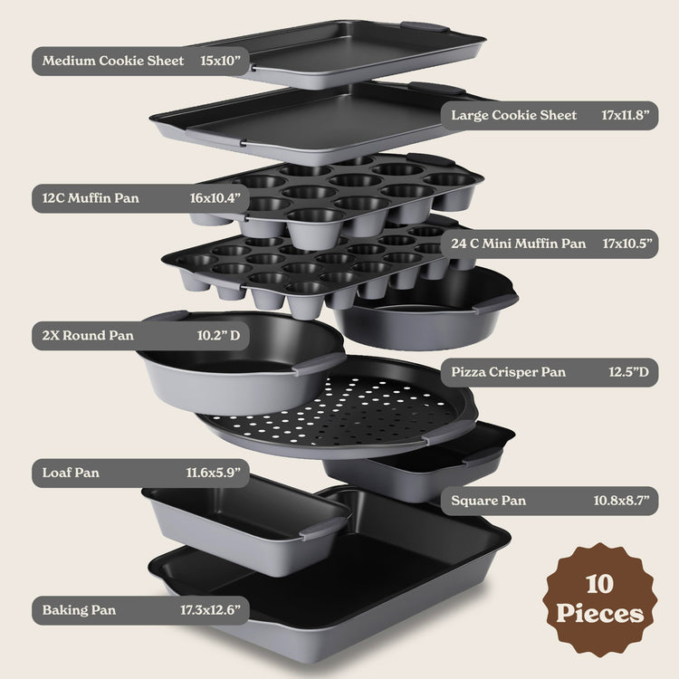 Nonstick Stackable Bakeware Set