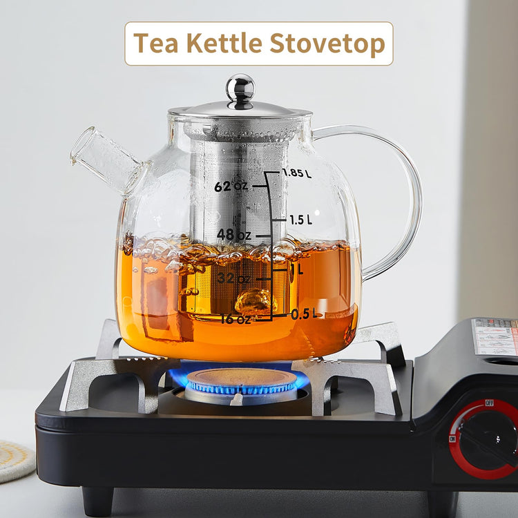 68OZ Glass Teapot Tea Pot With Infuser