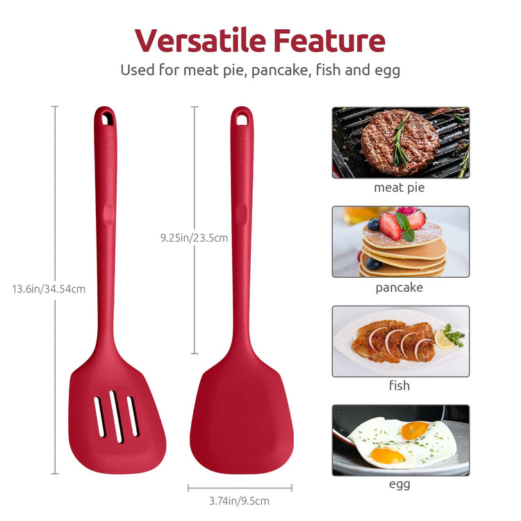 Silicone Turner Spatula Set of 2 (2 Count)