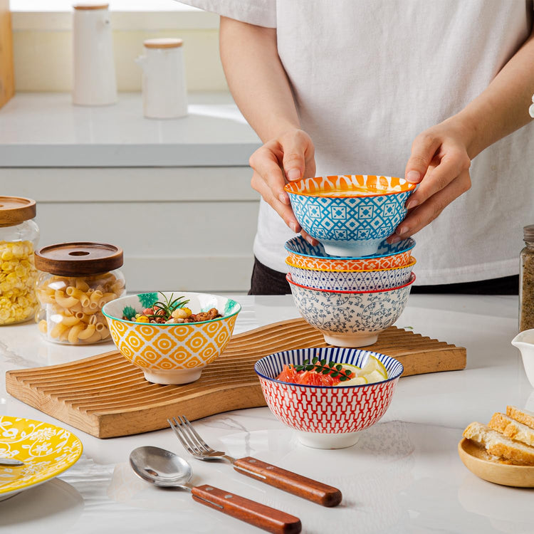 12 Oz Ceramic Small Dessert Bowls Set of 6 (6 Count)