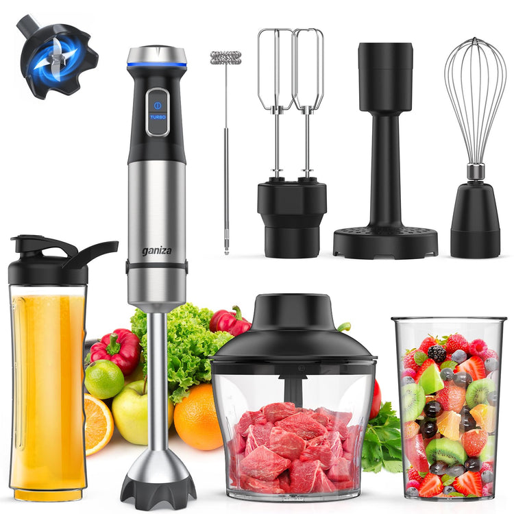 Immersion Blender Handheld Corded 8 in 1 Hand Blender Max 1000W