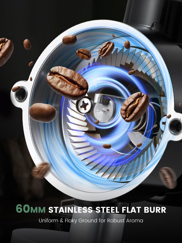 Flat Burr Coffee Grinder
