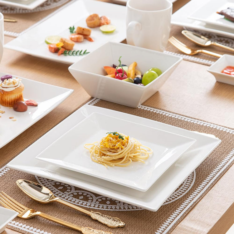 12 inch White Porcelain Serving Platters for Party (3 Count)