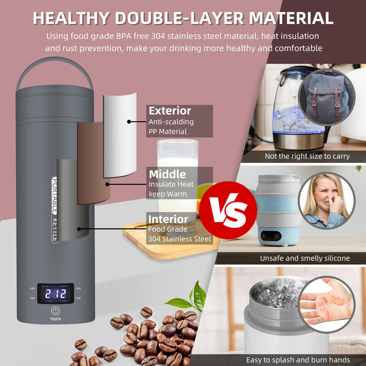 Portable Electric Kettle Travel