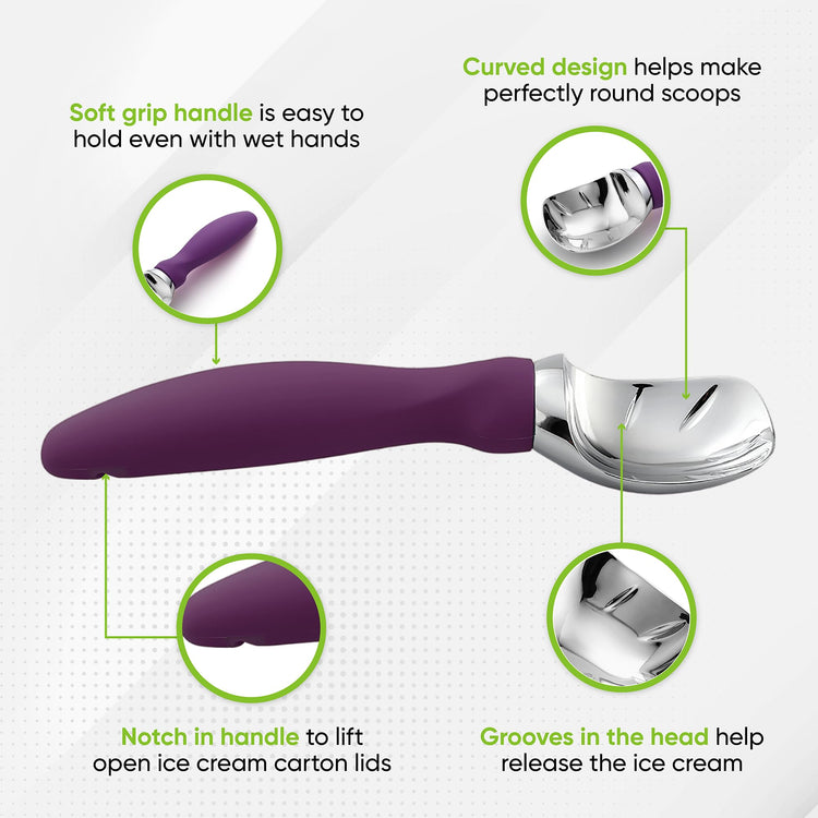 Heavy Duty Metal Ice Cream Scoop w