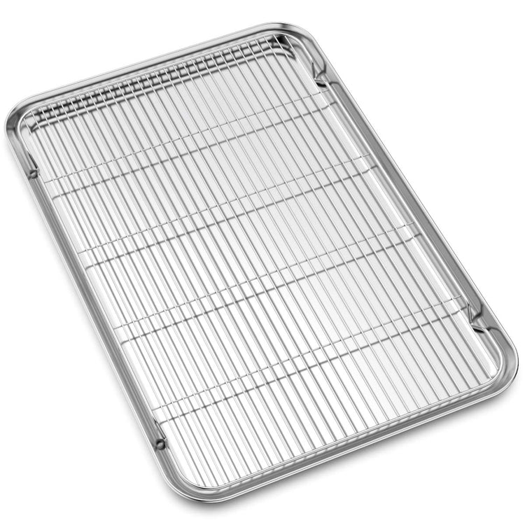 Large Set Baking Sheet and Cooling Rack Set