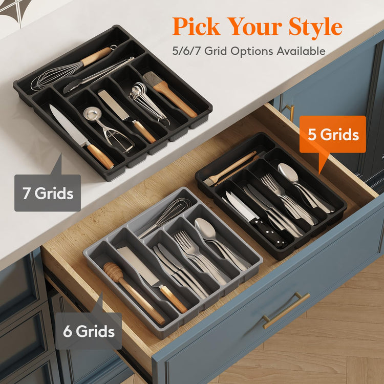 Silverware Drawer Organizer Tray