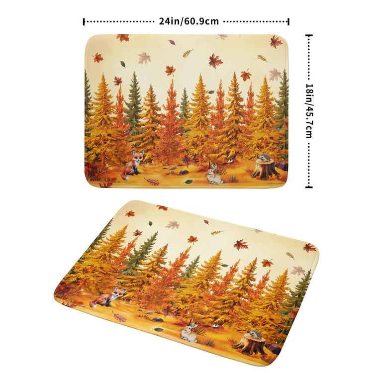Autumn Forest Dish Drying Mat