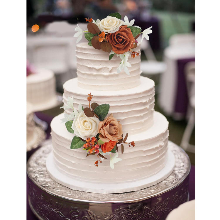 3Pcs Premade Cake Flowers (3 Count)