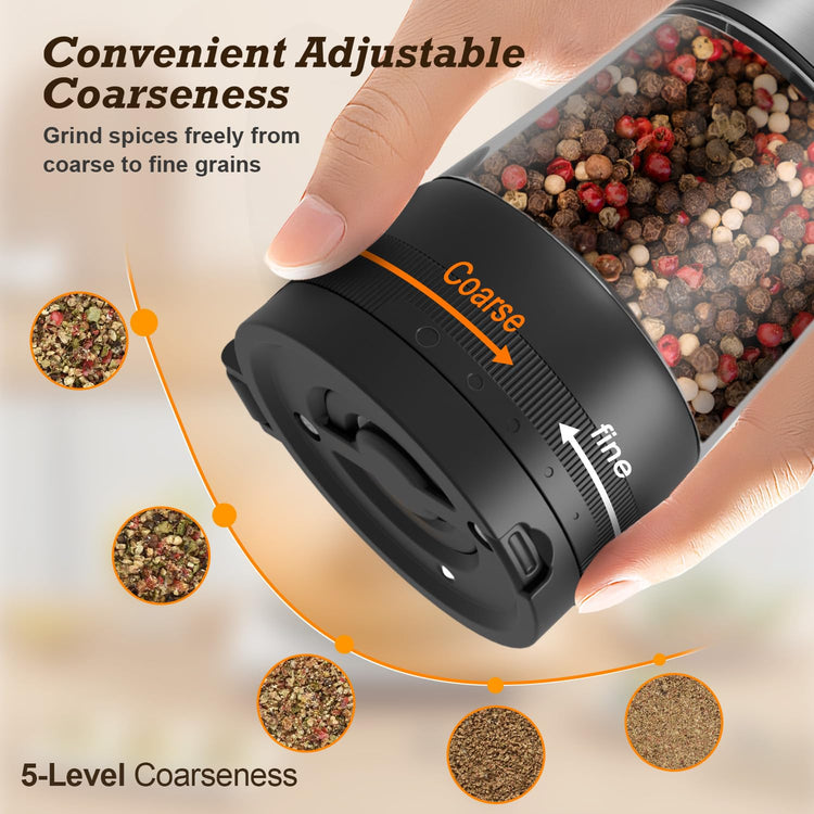 Electric Salt & Pepper Grinder Set (2 Count)