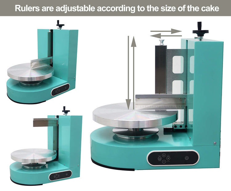 Cake Decorating Coating Machine Cream Spreading Automatic Frosting Turntable with Graduated Scraper 60