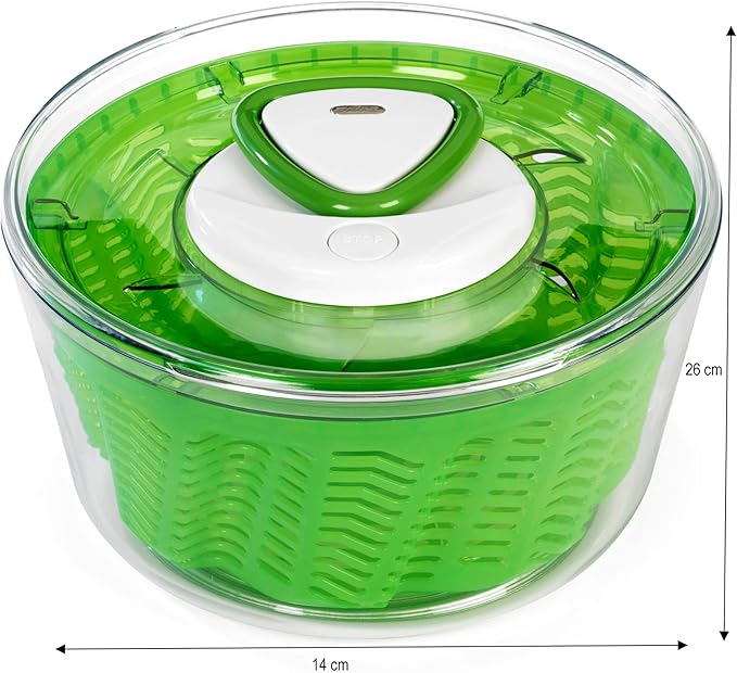 Zyliss E940012 Easy Spin 2 Salad Spinner-Large Green, Plastic