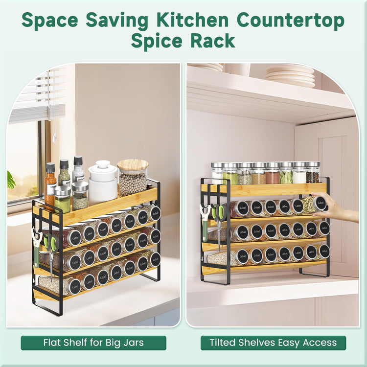 Spice Seasoning Rack Organizer Kitchen Countertop