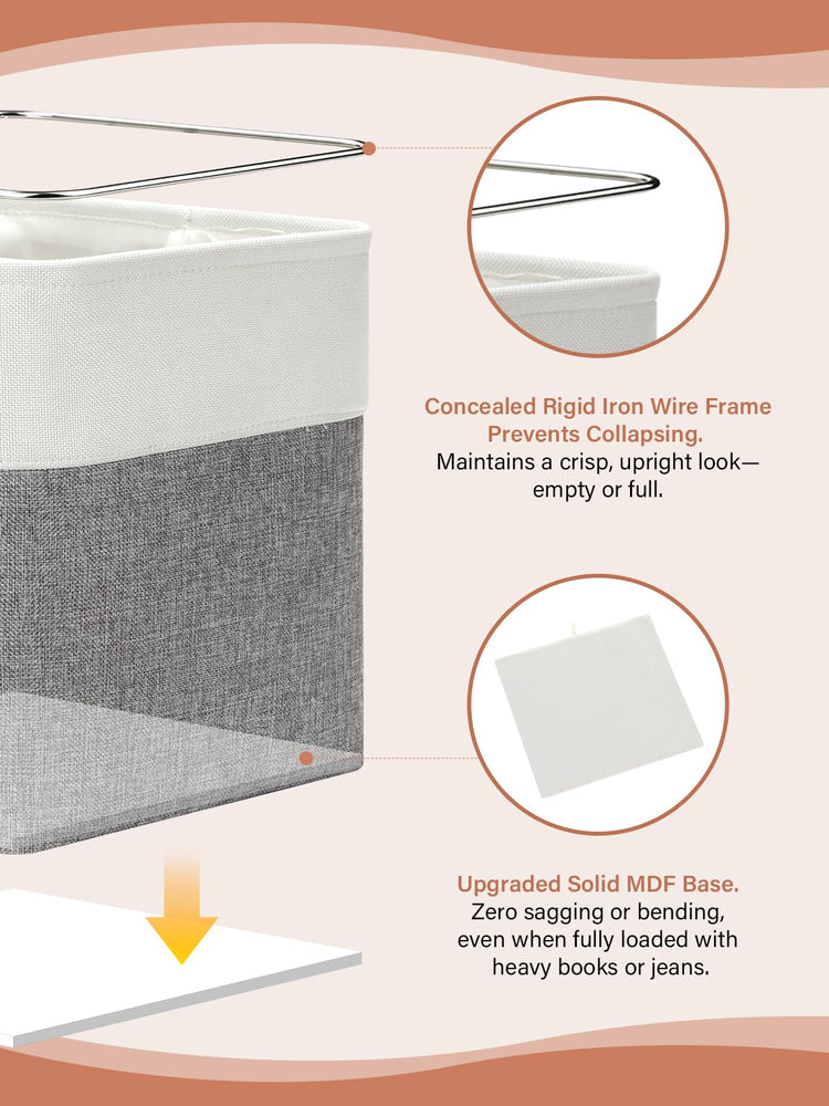 Set of 4 Storage Cubes Baskets for Organizing (4 Count)