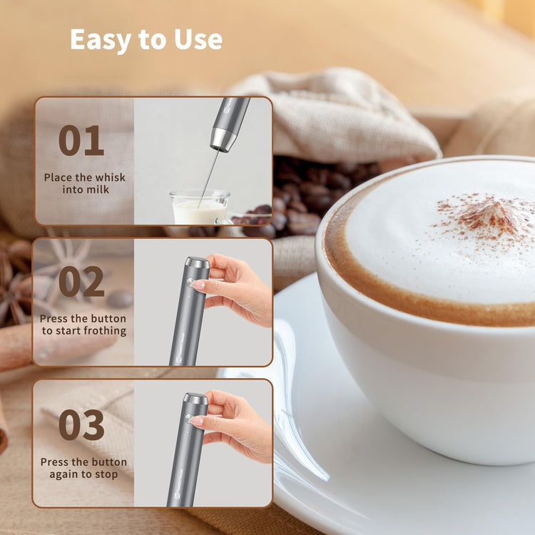 LunaFro Rechargeable Milk Frother