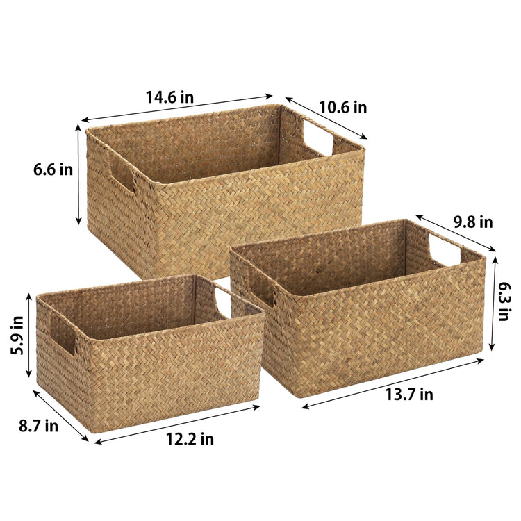 Wicker Baskets (3 Count)