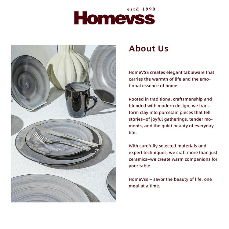 HomeVss Stoneware Sonoma 16pc Dinnerware Set