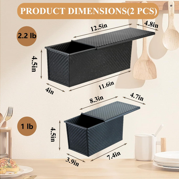 Pullman Loaf Pan with Lid 2 (2 Count)