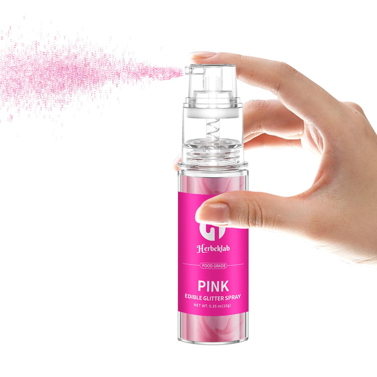 Pink Edible Glitter Spray