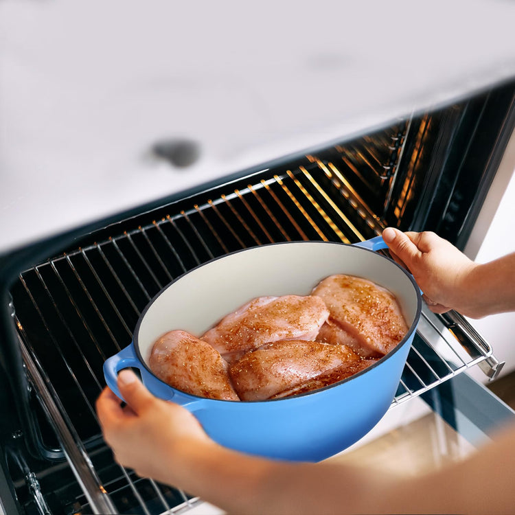 5QT Oval Dutch Oven Pot with Lid