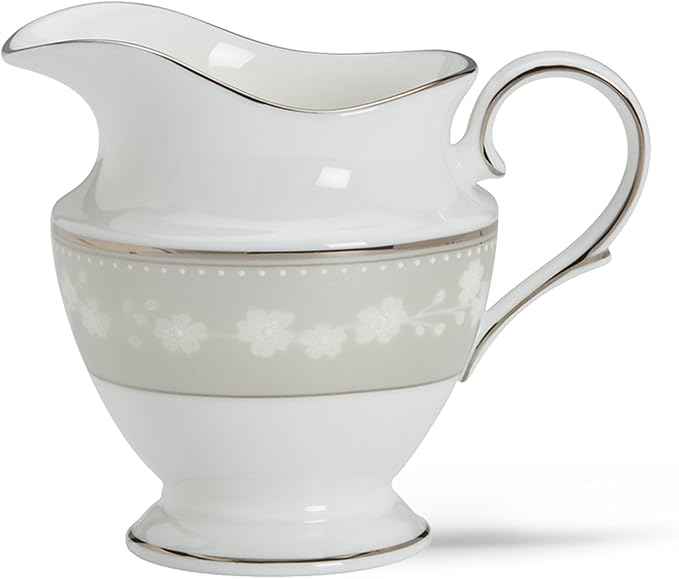 Lenox Bellina Bone China Platinum Banded Creamer