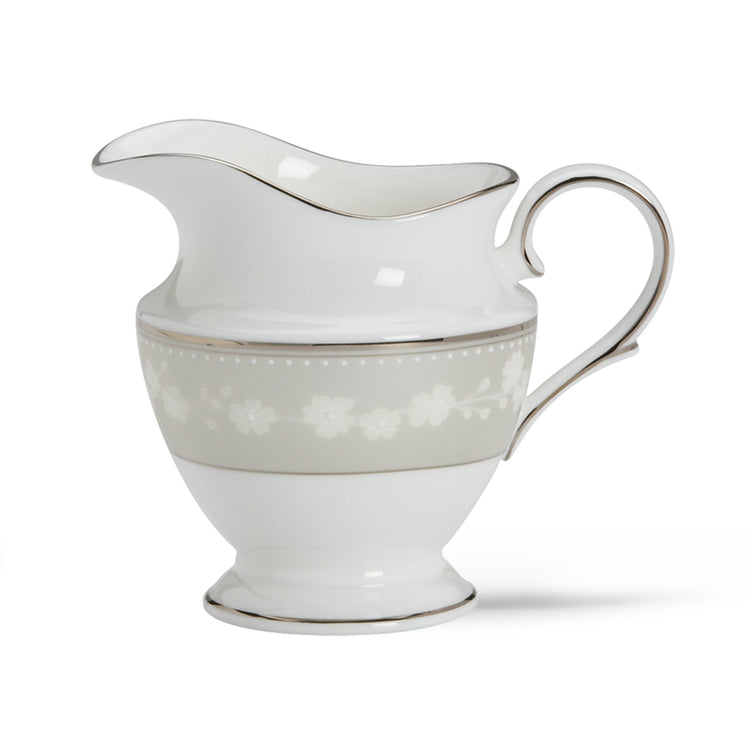 Bellina Bone China Platinum Banded Creamer