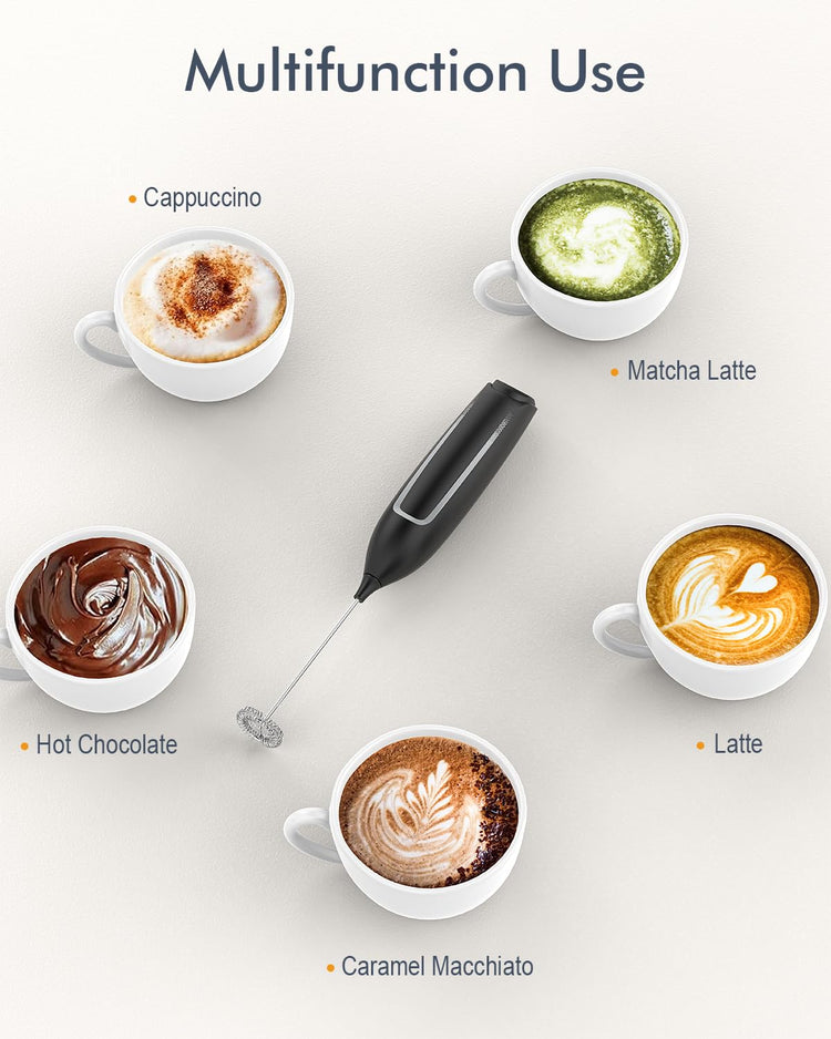 Milk Frother Handheld Battery