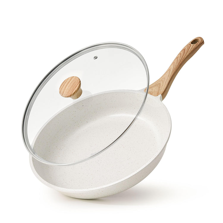 9.5Inch Nonstick Ceramic Frying Pan with Lid