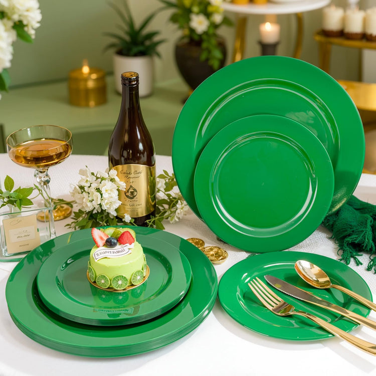 60PCS Green Plates & St. Patrick's Day Plates (60 Count)