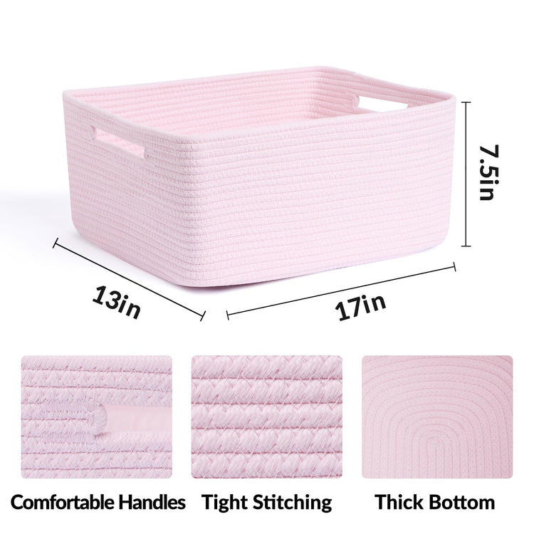Large Storage Baskets for Organizing (4 Count)