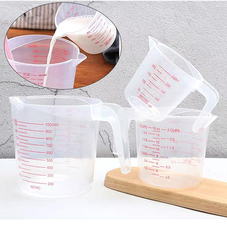 Unbreakable Plastic Measuring Cups 6 Piece Food (6 Count)