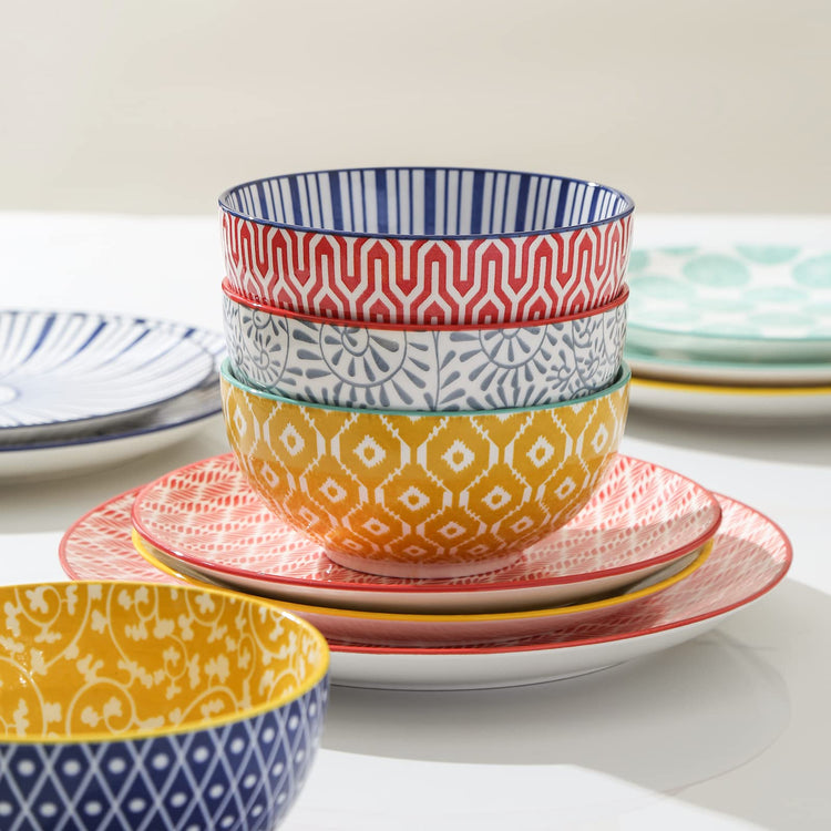 30 Pieces Ceramic Dinnerware Sets for 6
