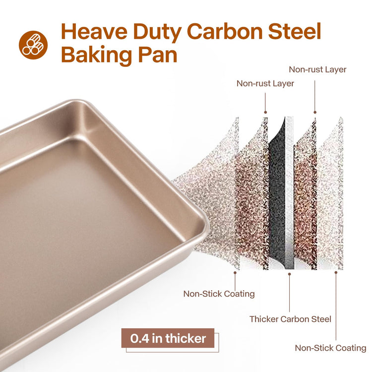 Deep Baking Pans Set (3 Count)