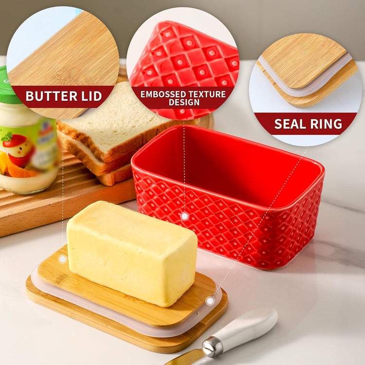 Ceramic Butter Dish with Lid