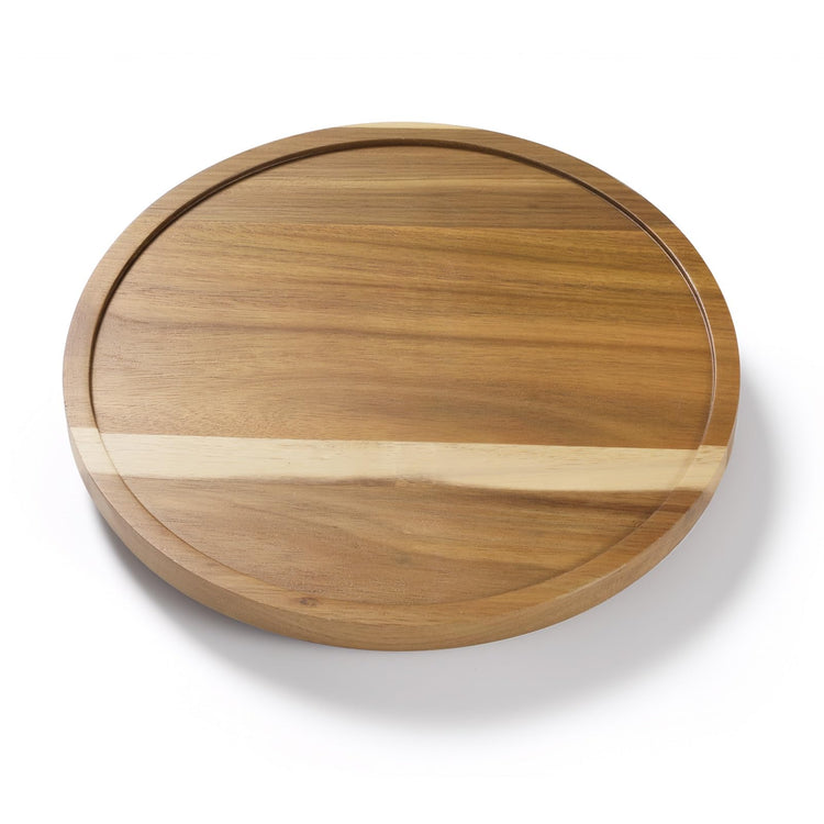 11'' Acacia Wood Lazy Susan Organizer for Table Top