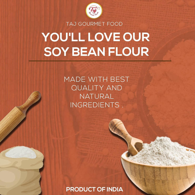 TAJ Soya Bean Flour, Soy Bean Flour, 4 Pounds - Nestoria