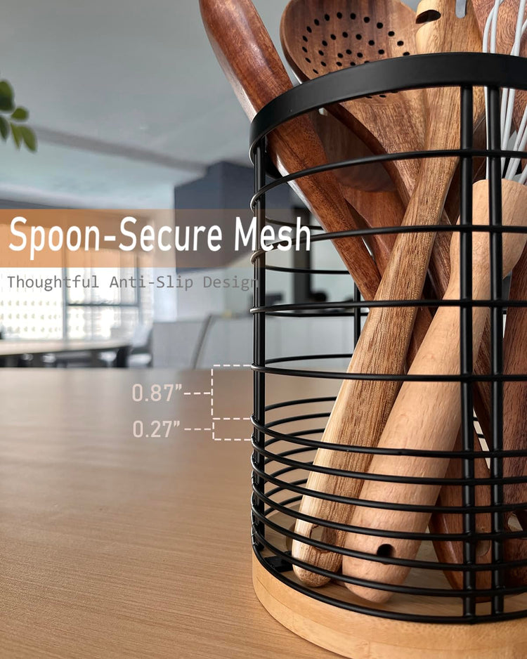 7.2â Kitchen Utensil Holder with Removable Dividers