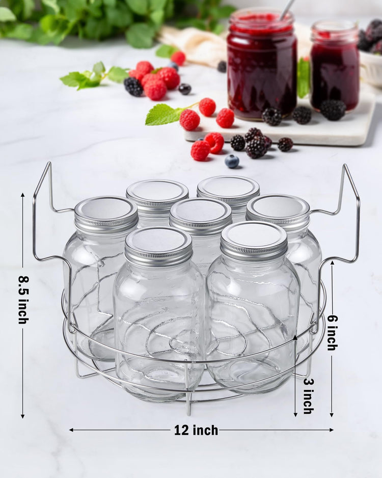 Stainless Steel Water Bath Canning Pot with rack and Lid