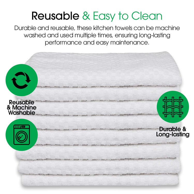 Premium Dish Towels for Kitchen (8 Count)
