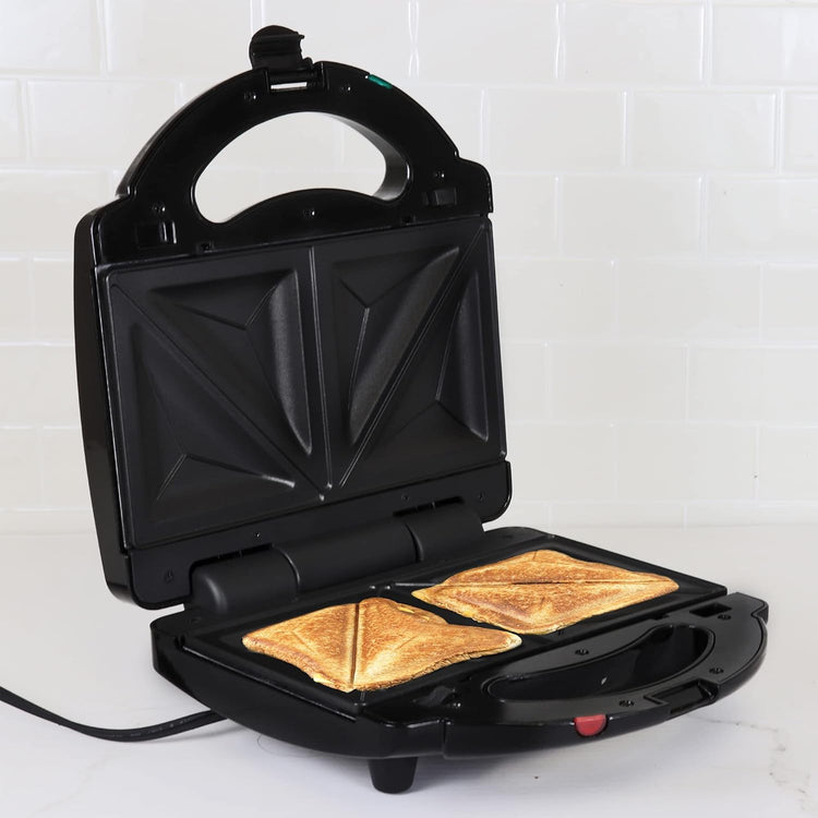 Total Chef 4 in1 Grill Waffle Maker - Mini Belgium Waflera, Sandwich, Panini Press Machine, Electric, Non-Stick Removable Plates, Easy To Clean Countertop Cooking Kitchen Appliance For Breakfast
