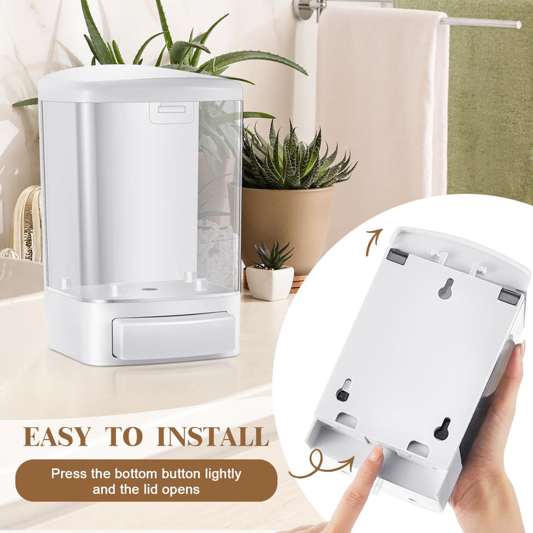 4 Pcs Wall Mounted Soap Dispenser (4 Count)
