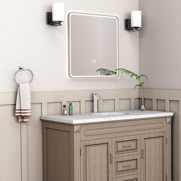 Bathroom Towel Ring Chrome