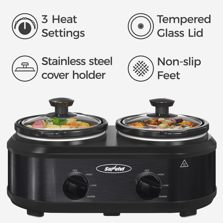 Double Slow Cooker