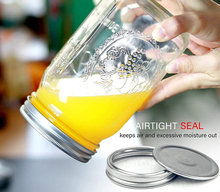12 Pack Wide Mouth Mason Jars 32 oz (12 Count)
