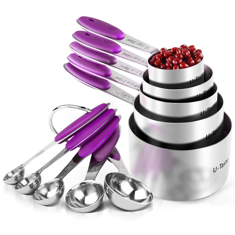 10 Piece Measuring Cups and Spoons Set in 18