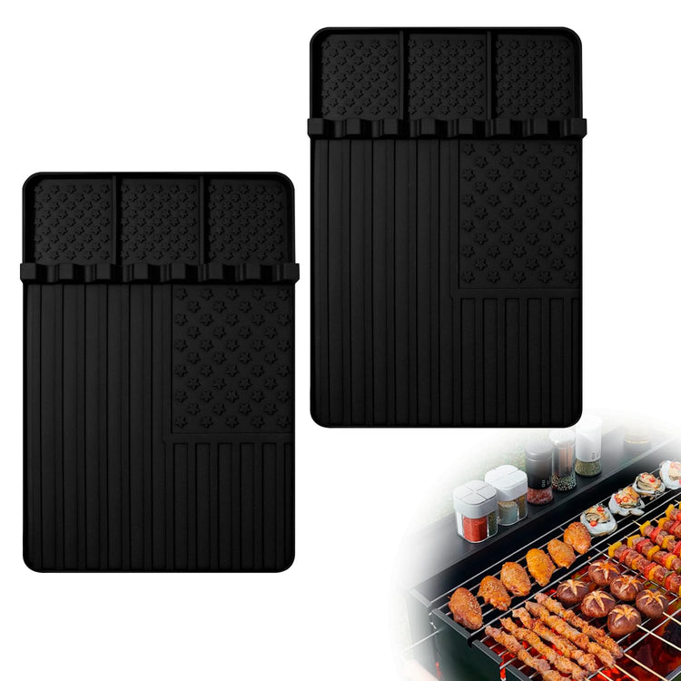 2 PCS Silicone Griddle Tools Mat for Blackstone