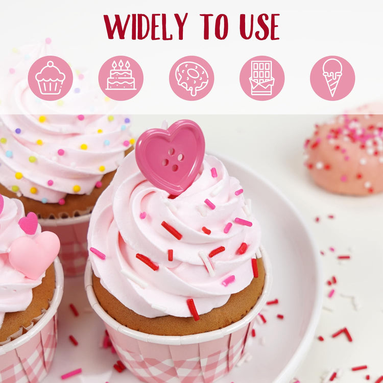 Valentines Pink Jimmies Sprinkles (5.2911 Ounce)
