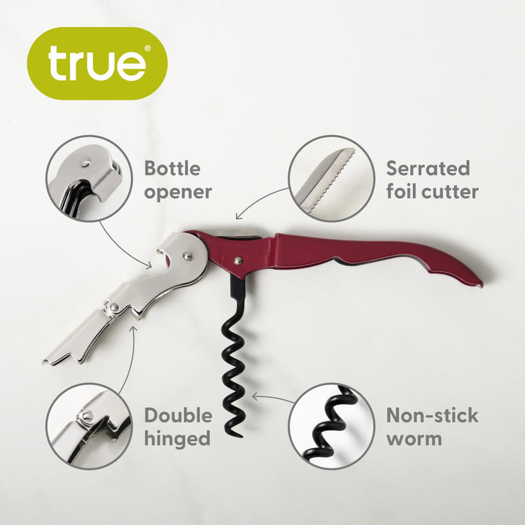 Truetap Double Hinged Waiter's Corkscrew Wine Opener