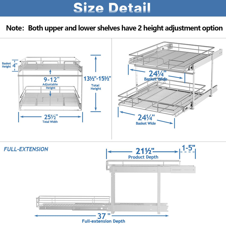 Individual Pull Out Cabinet Organizer