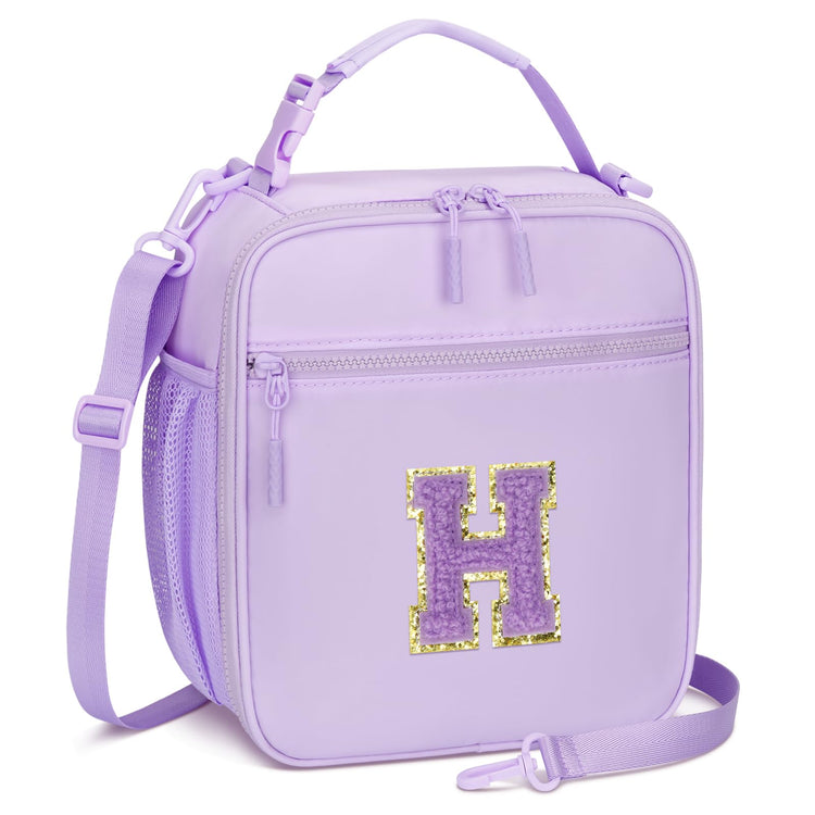 Initial Insulated Lunch Bag for Girls Kids